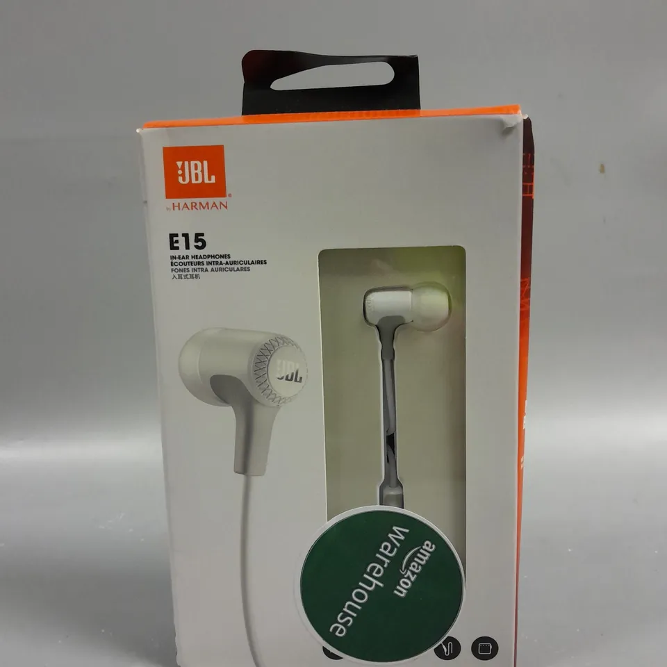 BOXED JBL E15 IN EAR HEADPHONES 