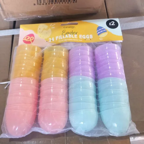 PALLET OF APPROXIMATELY 60 BOXES OF 12 PACKS OF 24 BRAND NEW EASTER FILLABLE EGGS - COLLECTION ONLY
