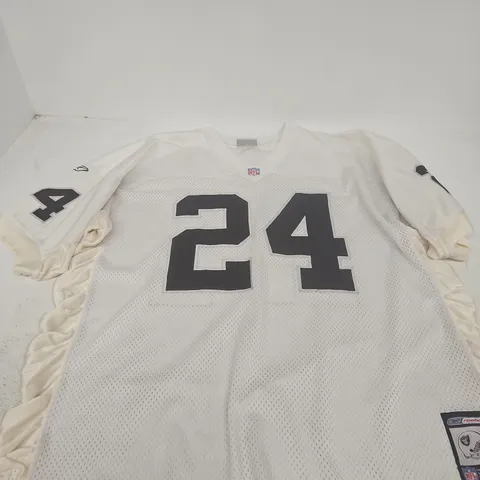 OAKLAND RAIDERS NFL JERSEY – WOODSON #24, REEBOK - SIZE UNSPECIFIED