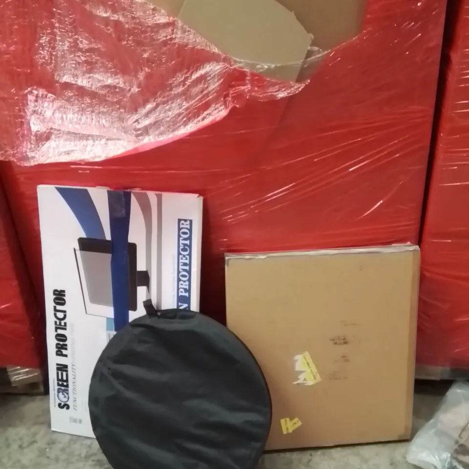 PALLET OF ASSORTED HOUSEHOLD GOODS AND PRODUCTS TO INCLUDE;MOSQUITO NET,SCREEN PROTECTOR,PICTURE FRAME 