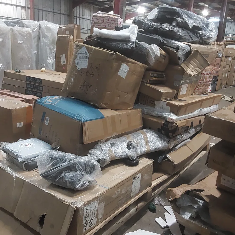 PALLET CONTAINING A LARGE QUANTITY OF ASSORTED NEO ITEMS INCLUDING FURNITURE PARTS ECT