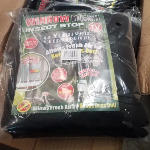 BOX CONTAINING APPROXIMATELY 11 WINDOW MESH INSECT STOP 