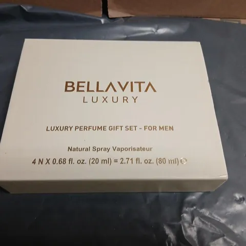 BOXED BELLAVITA LUXURY PERFUME GIFT SET FOR MEN 4 X 20ML