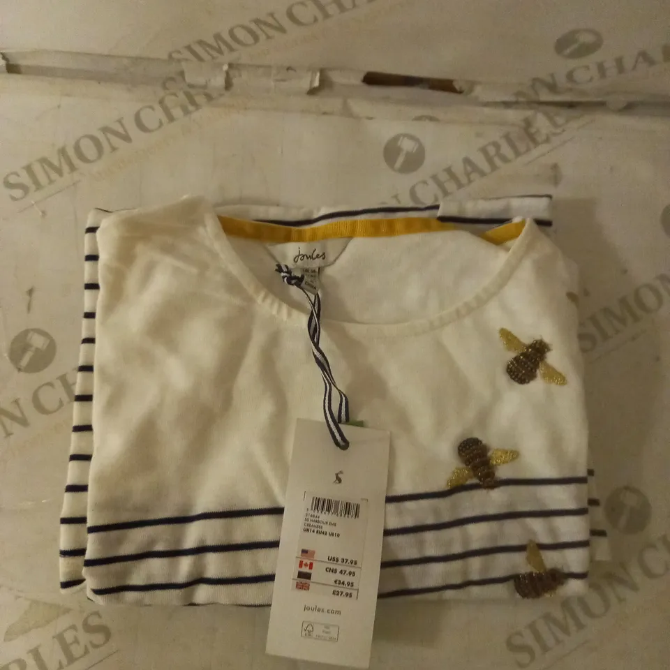 JOULES BEE EMBELISHED TOP SIZE UK14