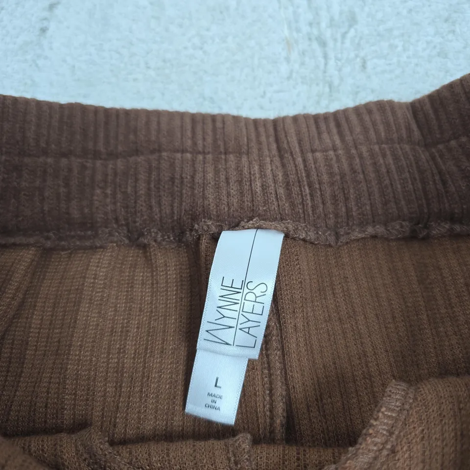 WYNNE LAYERS WOMEN'S BROWN CORDUROY TROUSERS – SIZE L