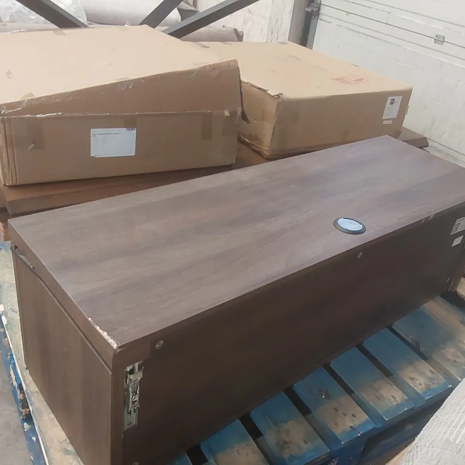 DESIGNER DARK WOOD TV UNIT