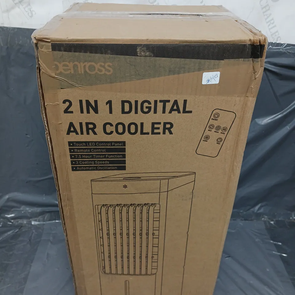 BOXED BENROSS 2 IN 1 AIR COOLER