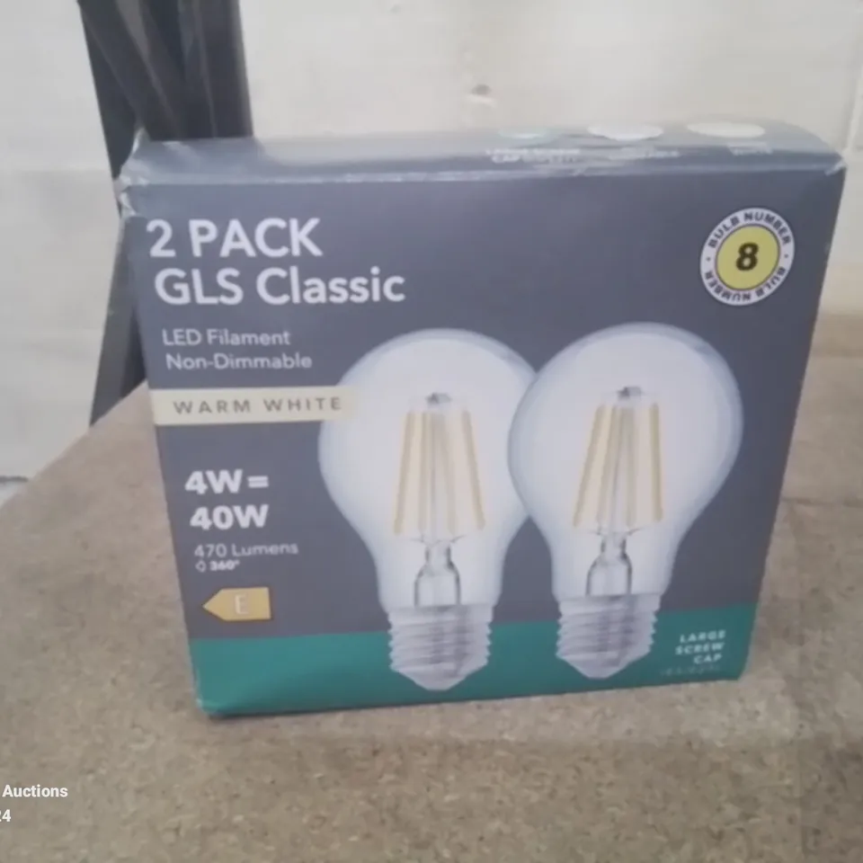 BOXED SIPES 2 PACK OF 40W WARM WHITE LIGHT BULBS