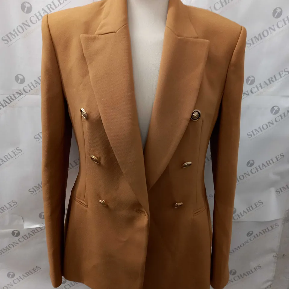 ZARA CAMEL BLAZER - UK S