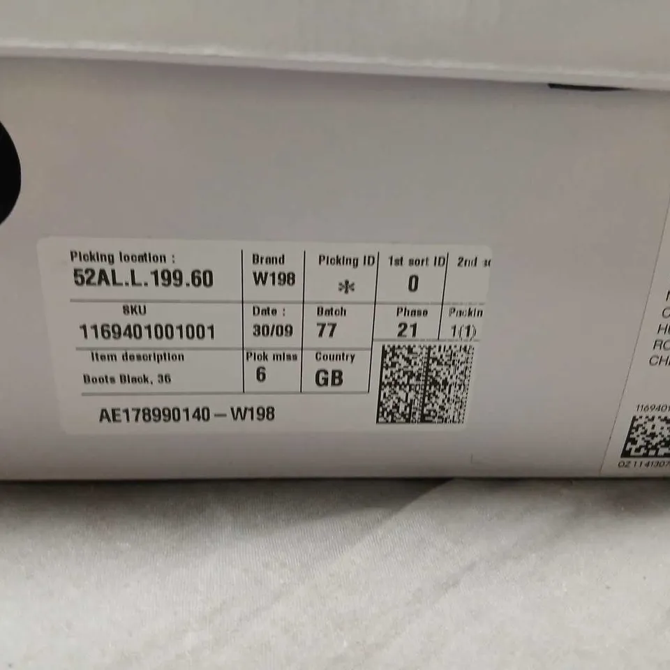 & OTHER STORIES BLACK LEATHER ANKLE BOOTS UK 3 