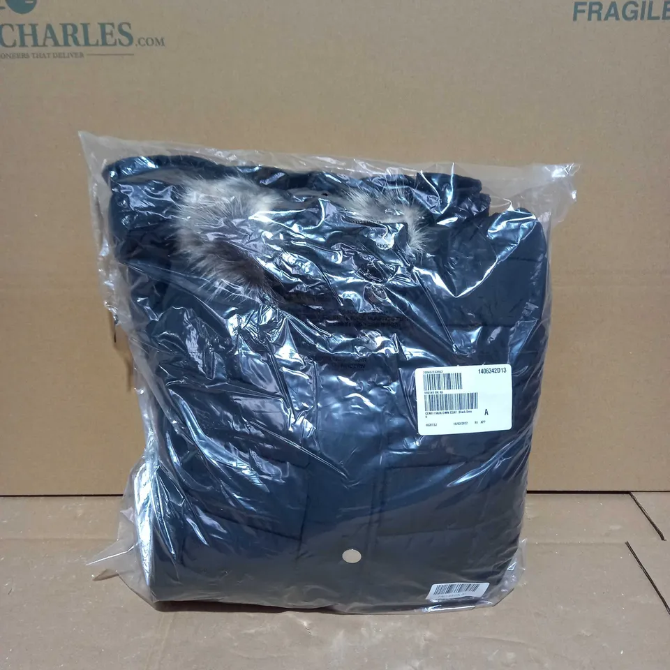 CENTIGRADE FAUX DOWN COAT BLACK - SMALL