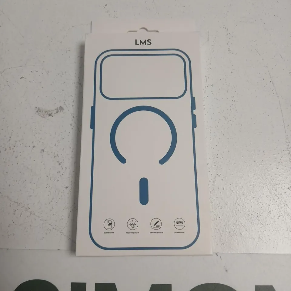 APPROXIMATELY 250 BRAND NEW LMS IPHONE DEFENDER CASE – CLEAR WITH BLUE BUMPERS