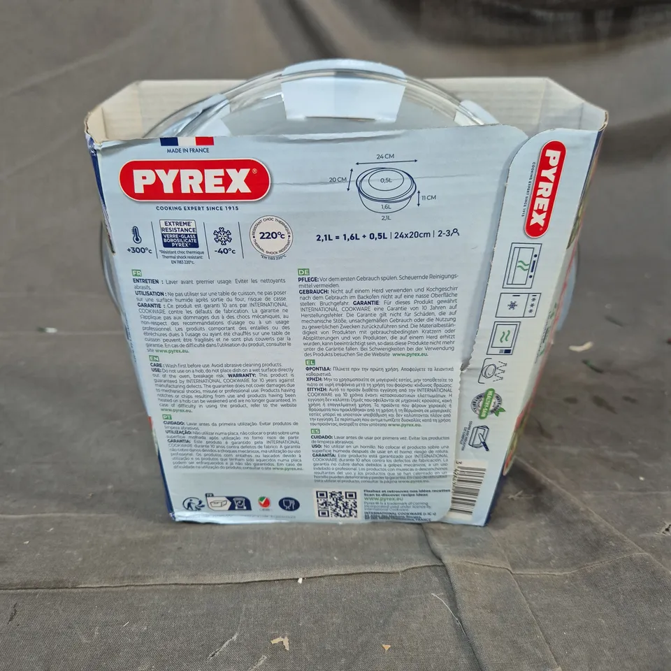 PYREX 4 IN 1 MULTI-USAGE GLASS COOKWARE SET – BOXED