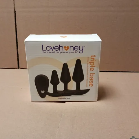 SEALED LOVEHONEY TRIPLE BASE REMOTE CONTROLLED SILICONE ANAL TRAINING KIT