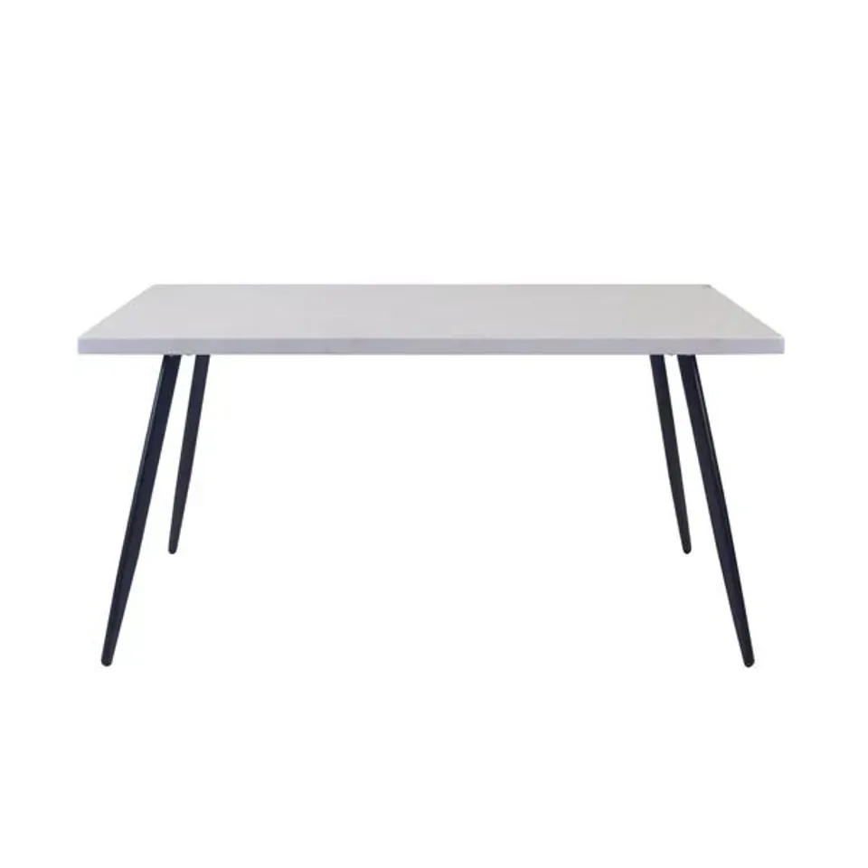 BOXED ZURI 6 SEATER RECTANGULAR DINING TABLE, GREY CONCRETE EFFECT (1 BOX)