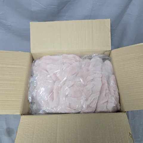 COZEE HOME LUXURY RUCHED FAUX FUR AND VELVETSOFT HEATED THROW