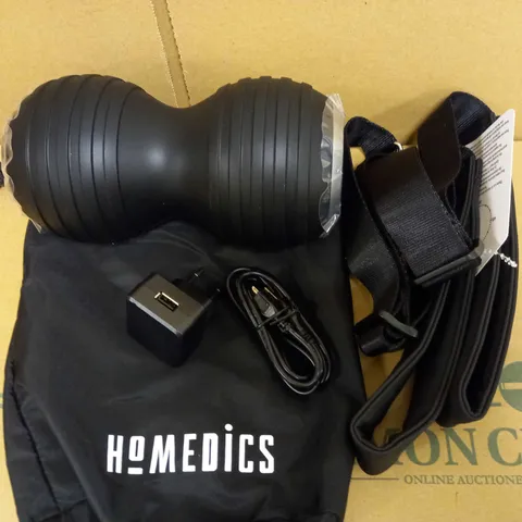 HOMEDICS CORDLESS DOUBLE-BARREL RECHARGEABLE BODY MASSAGER