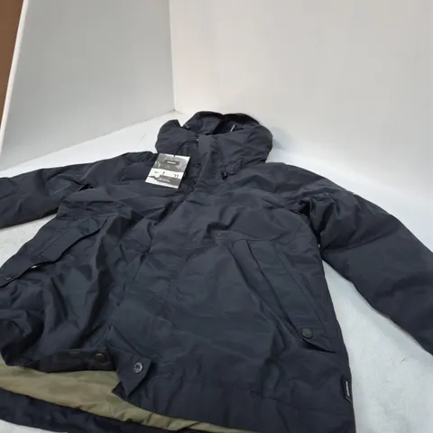 FINISTERRE ISLA JACKET, BLACK, UK SIZE 8