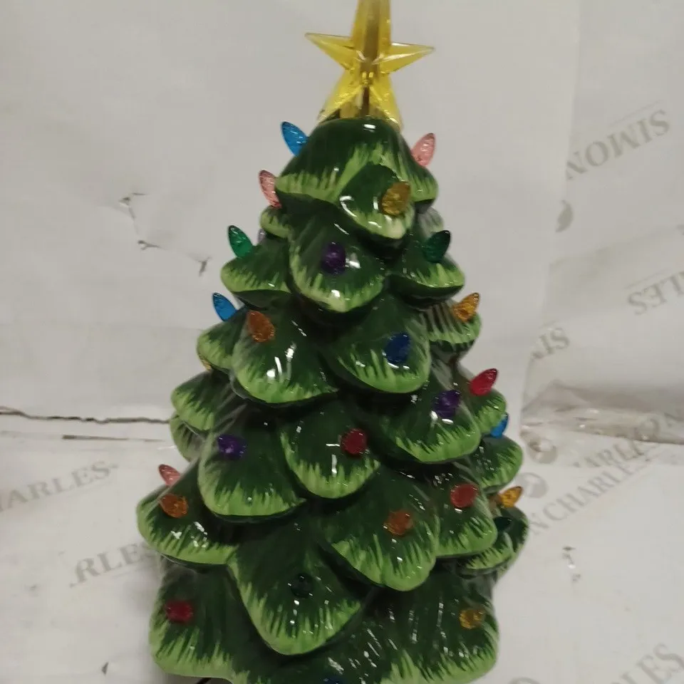 SANTA SLEIGH PRE-LIT CIRCLING CHARACTER NOSTALGIC TREE