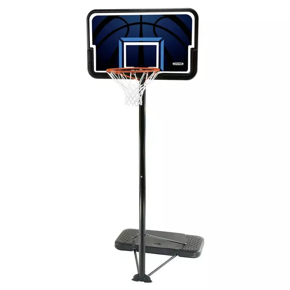 BOXED LIFETIME PORTABLE ADJUSTABLE BASKETBALL HOOP AND BACKBOARD