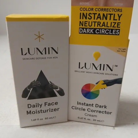 LUMIN DAILY FACE MOISTURIZER 50ML & DARK CIRCLE CORRECTOR 20ML