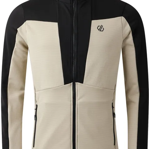 BRAND NEW DARE 2B MENS SUBSTRATUM V STRETCH MIDLAYER IN ABBEYSTONE/BLACK SIZE large
