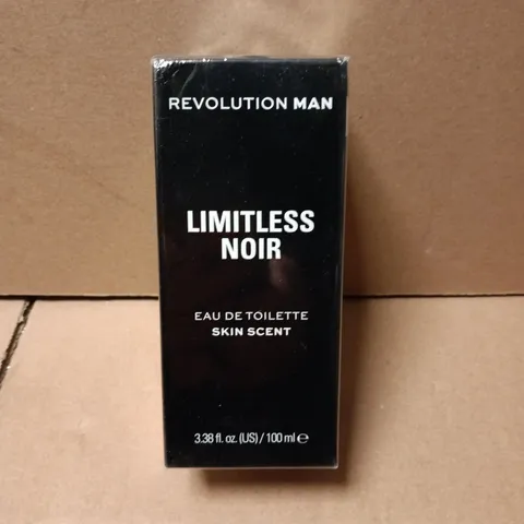 BOXED AND SEALED REVOLUTION MAN LIMITLESS NOIR EAU DE TOILETTE SKIN SCENT 100ML