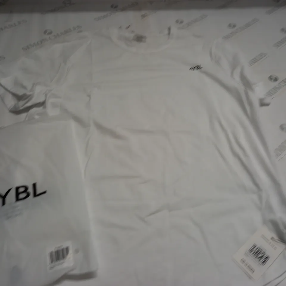 AYBL OVERSIZED EVERDY WHITE T-SHIRT - L