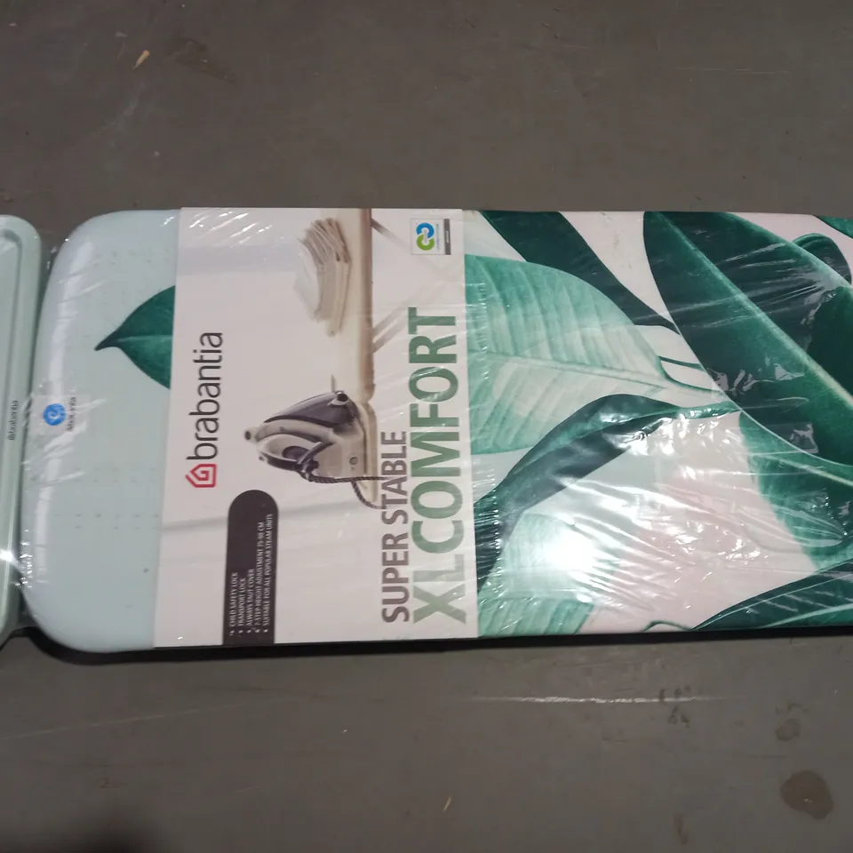 BRABANTIA 118487 TROPICAL LEAVES IRONING BOARD WITH SOLID STEAM UNIT HOLDER - COLLECTION ONLY