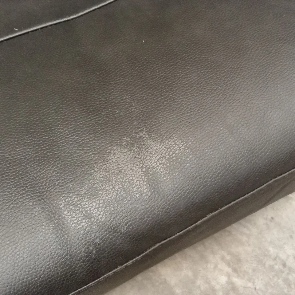 ARDEN ITALIAN LEATHER 3 SEATER SOFA - BLACK  RRP £1399