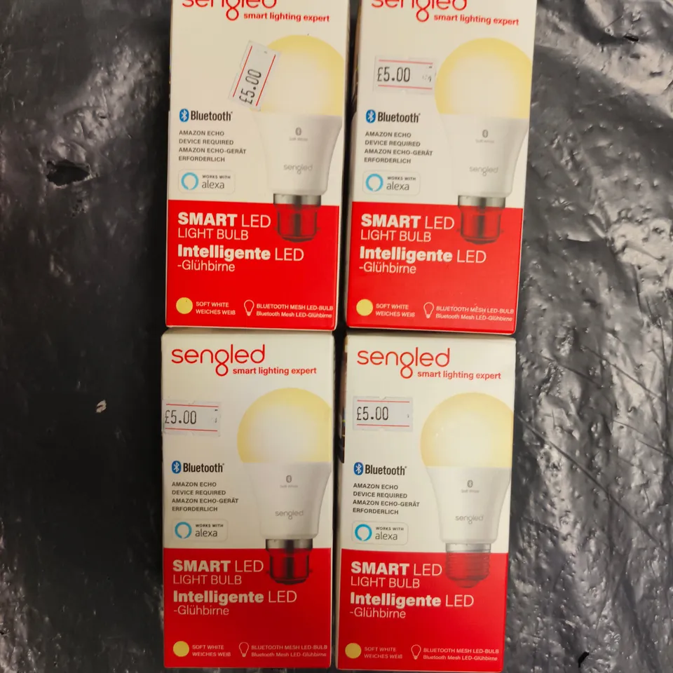 4 X SENGLED SMART LED LIGHT BULBS 