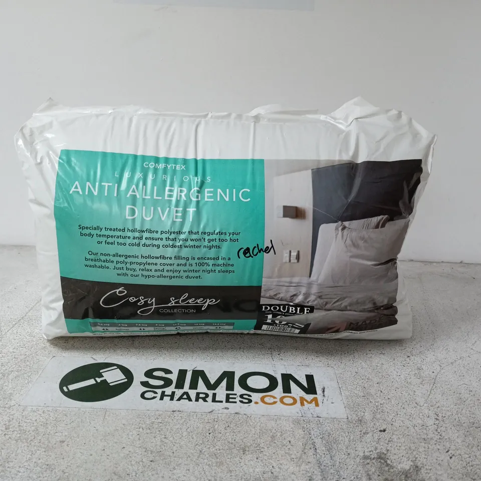 ANTI-ALLERGENIC DUVET – COZY SLEEP COLLECTION - DOUBLE 10.5 TOG 