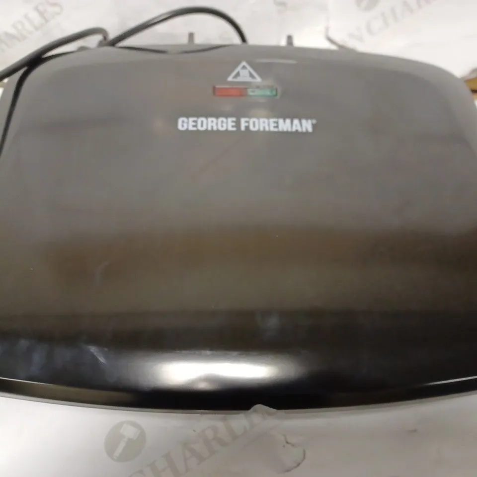 GEORGE FOREMAN MEDIUM REMOVABLE PLATES GRILL, BLACK [24330]
