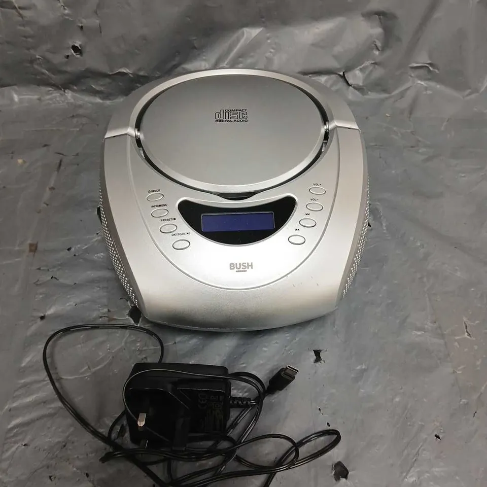 BUSH CARNABY DAB+ CD BOOMBOX - SILVER - CD977D