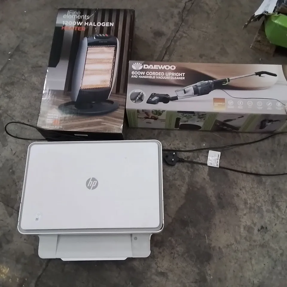 PALLET CONTAINING A LARGE QUANTITY OF ELECTRICAL PRODUCTS TO INCLUDE;HEATER,HP PRINTER,VACUUM CLEANER 