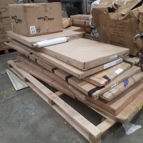 PALLET CONTAINING ASSORTED INCOMPLETE FURNITURE PRODUCTS