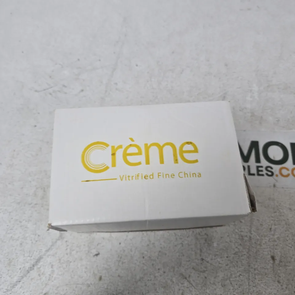 CRÈME MONET RIM PLATE – 21 CM DIAMETER, 12 PIECE SET 