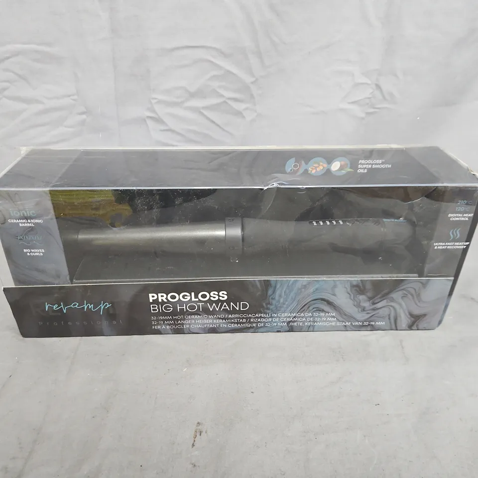 REVAMP PROGLOSS BIG HOT WAND – CERAMIC IONIC BARREL, BOXED
