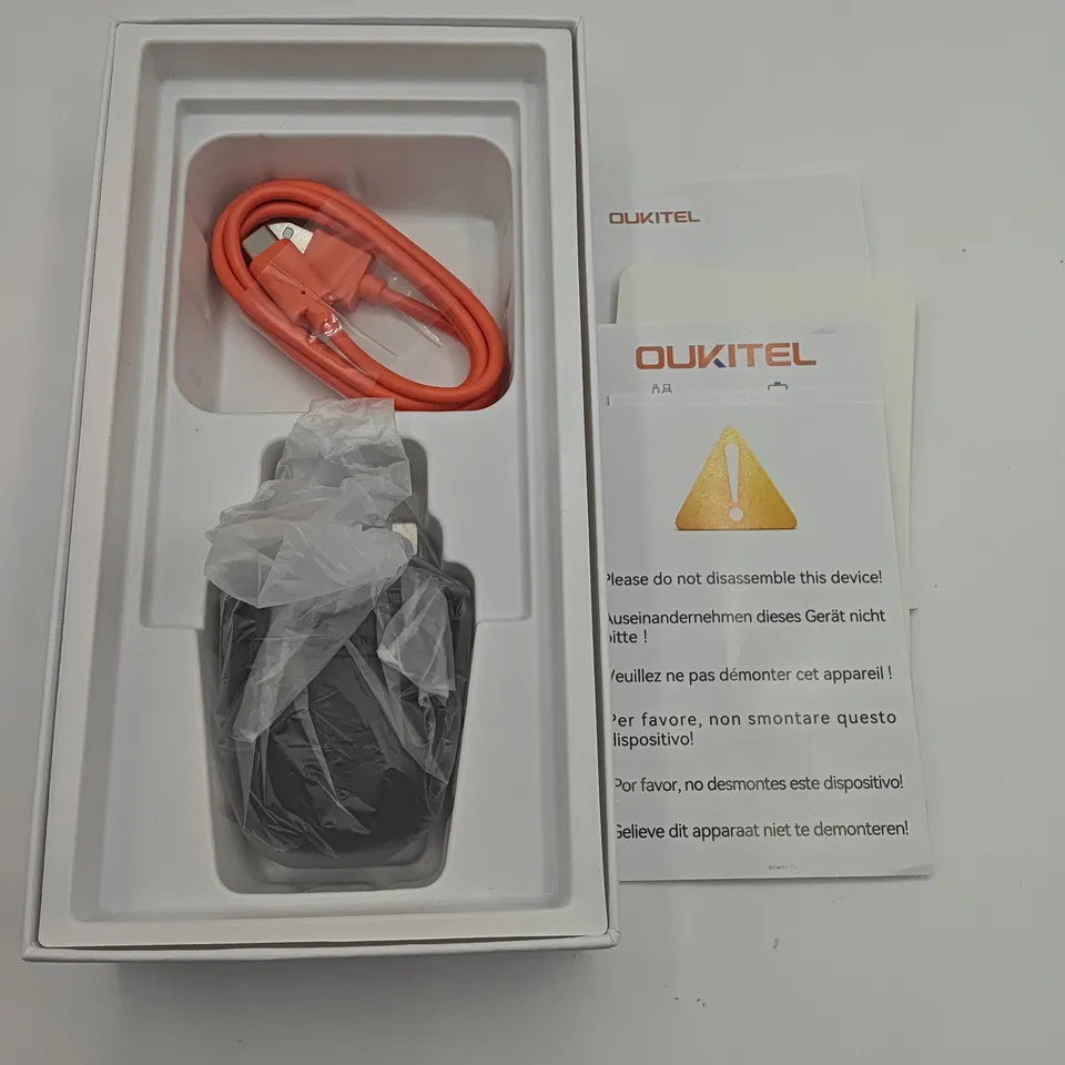 BOXED OUKITEL C62 128GB DIGITAL MOBILE PHONE IN ORANGE