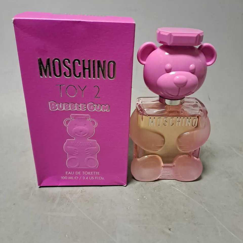 BOXED MOSCHINO TOY 2 BUBBLE GUM EAU DE TOILETTE 100ML 