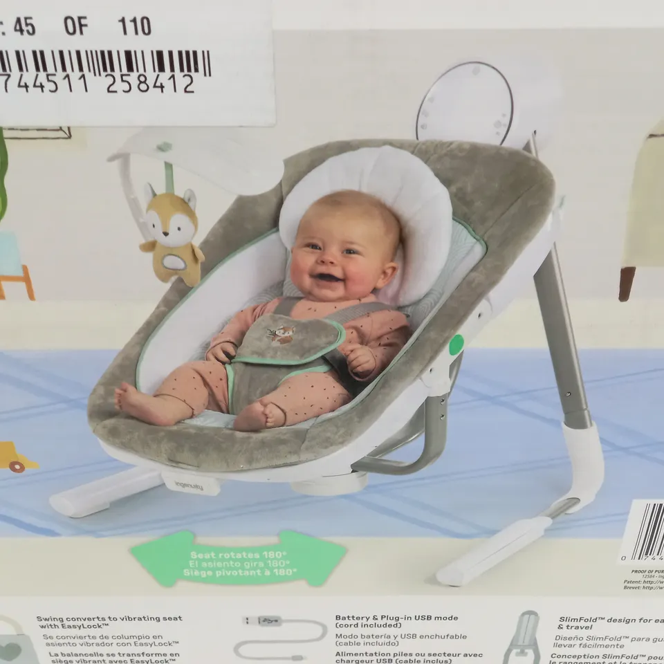 BOXED INGENUITY ANYWAY SWAY BABY SEAT - 0M / 9M