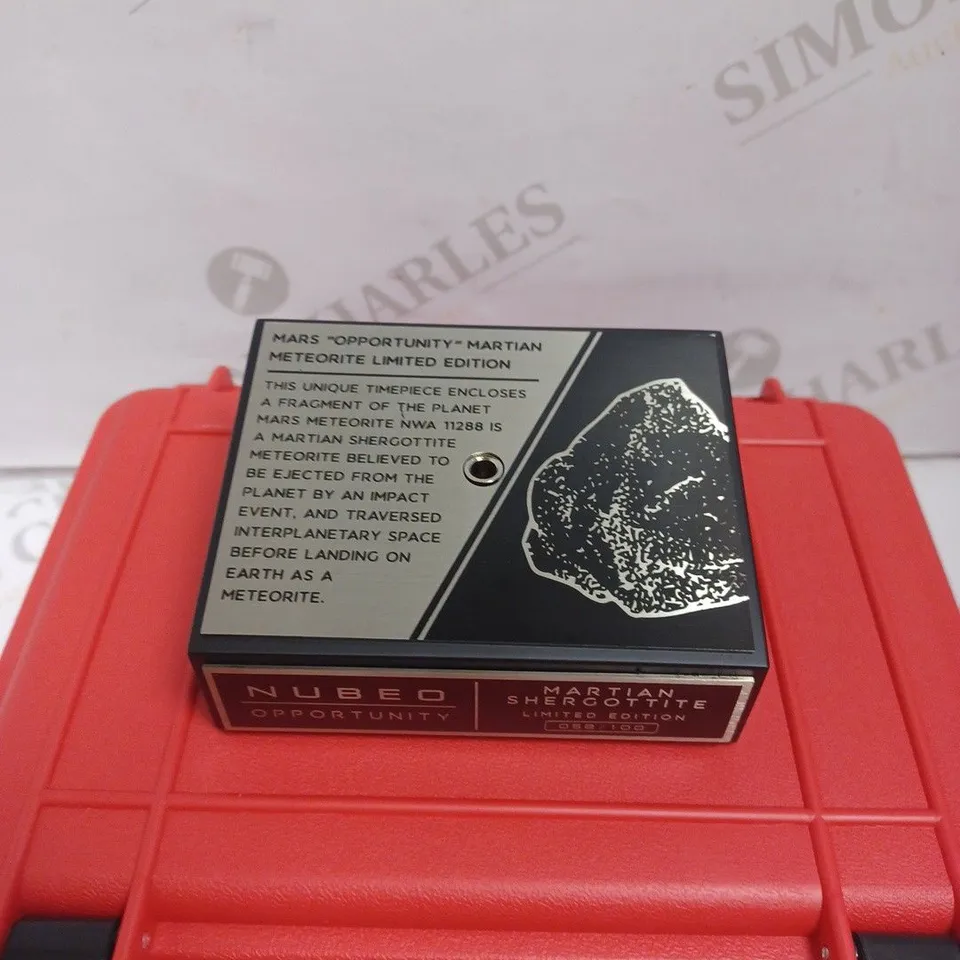 BOXED NUBEO GENTS OPPORTUNITY LTD ED AUTOMATIC WATCH 058/100 - STAINLESS STEEL - 30 ATM. 