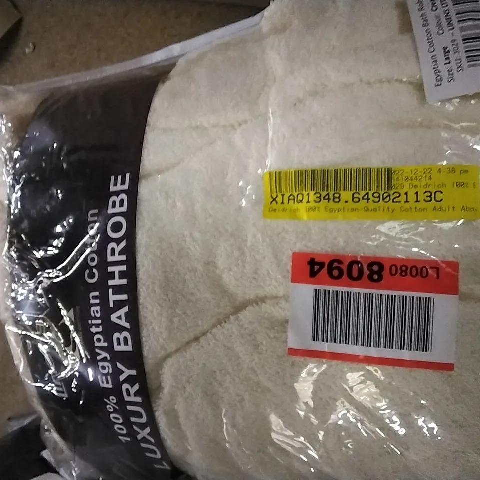 BAGGED DEIDRICH 100 % EGYPTIAN COTON BATHROBE 