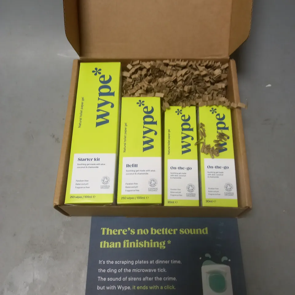 WYPE STARTER BUNDLE NATURAL TOILET PAPER GEL 