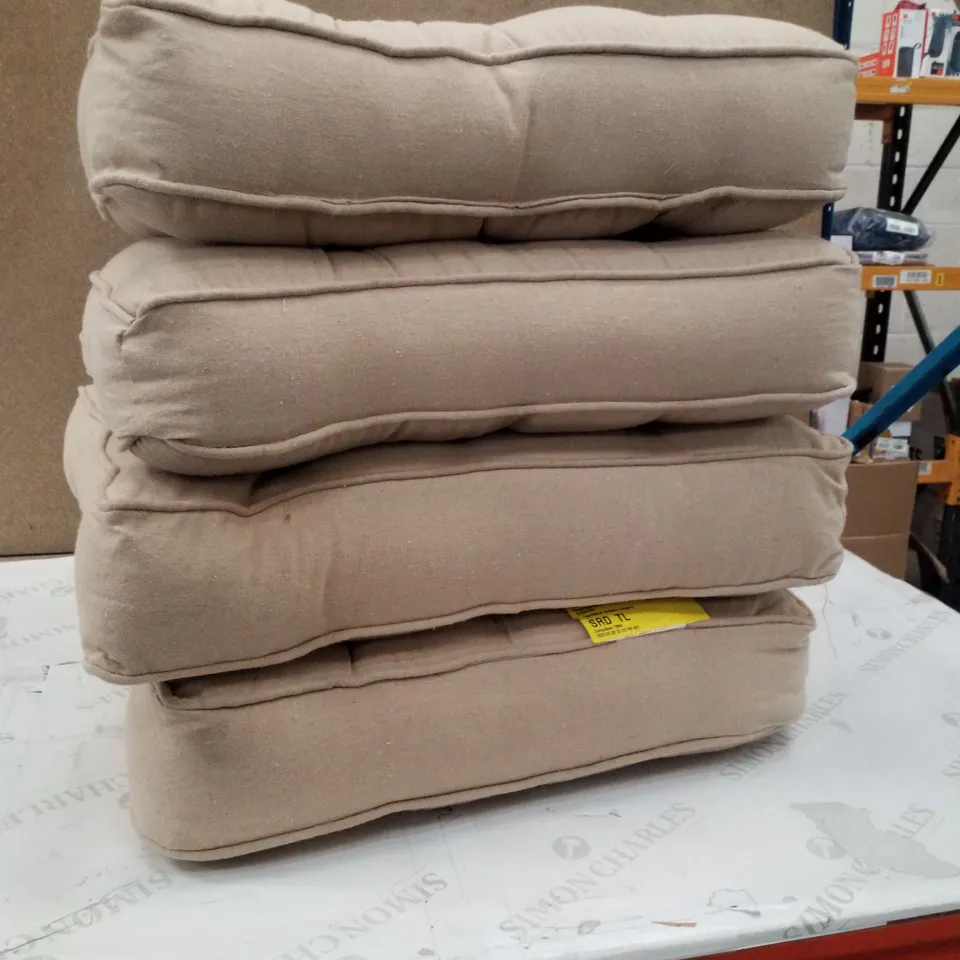 DOMAINGUE GARDEN SEAT CUSHION - BEIGE (SET OF 4)
