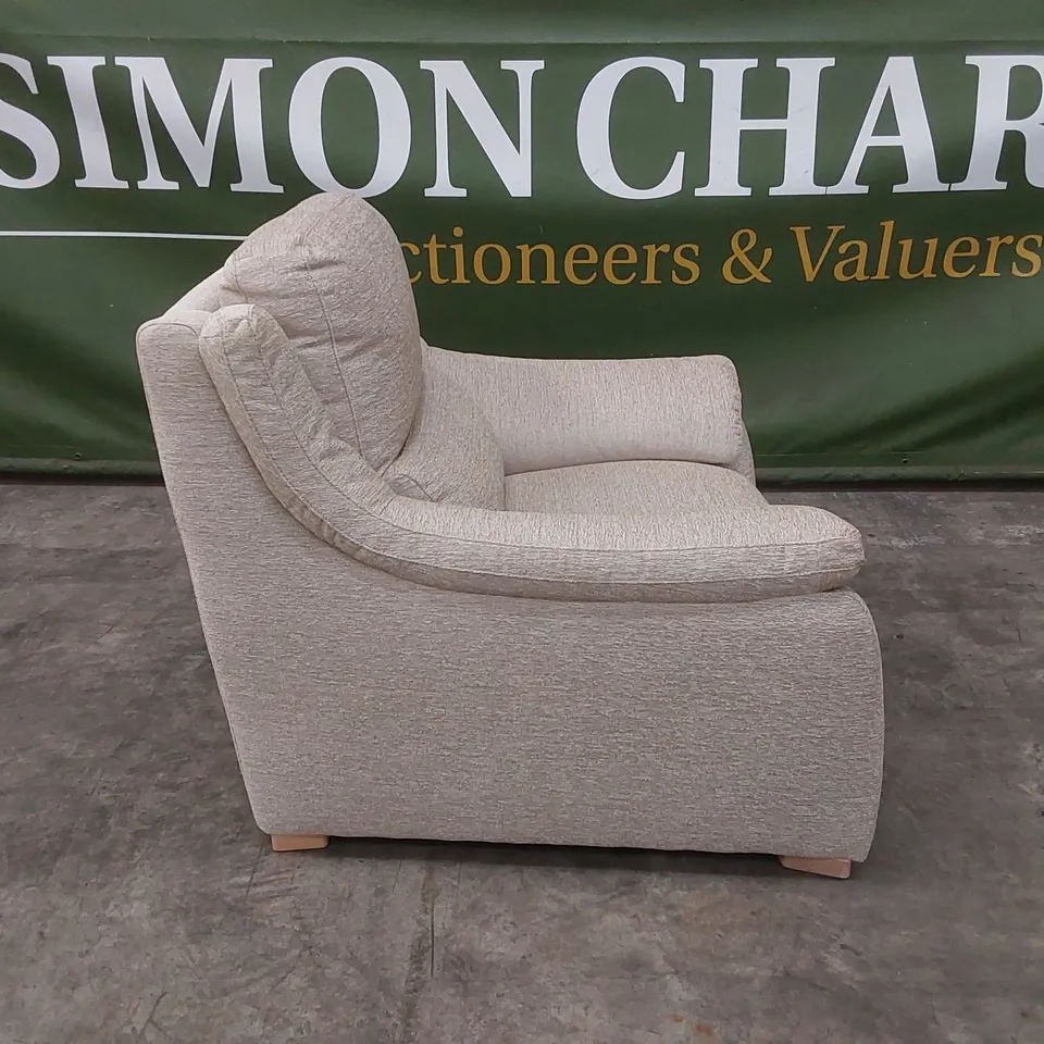 QUALITY DESIGNER ITALIAN MADE DEGANO SLIM FABRIC ARMCHAIR - SAND