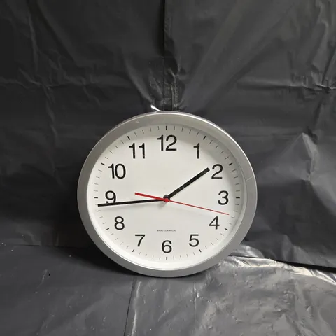 HABITAT RC SILVER CLOCK