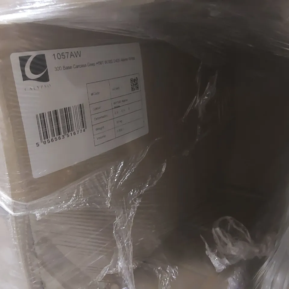 PALLET CONTAINING A LARGE QUANTITY OF ASSORTED BATHROOM FURNITURE PARTS INCLUDING: CALYPSO BASE CARCASSES ECT