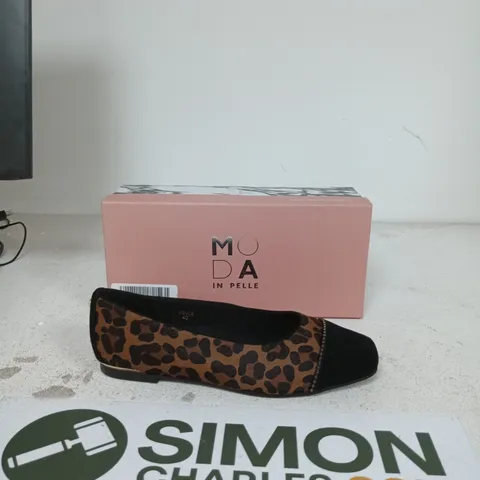 MODA IN PELLE LEOPARD PRINT SLIP-ON FLATS – WOMEN'S SHOES EU SIZE 40