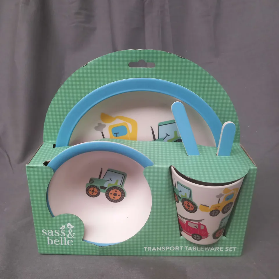 SASS AND BELLE CHILDRENS TRANSPORT TABLEWARE SET
